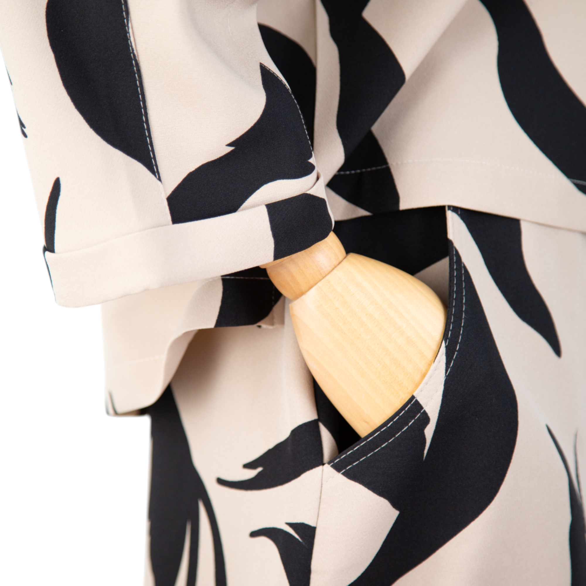 Abstract Elegance Printed Suit