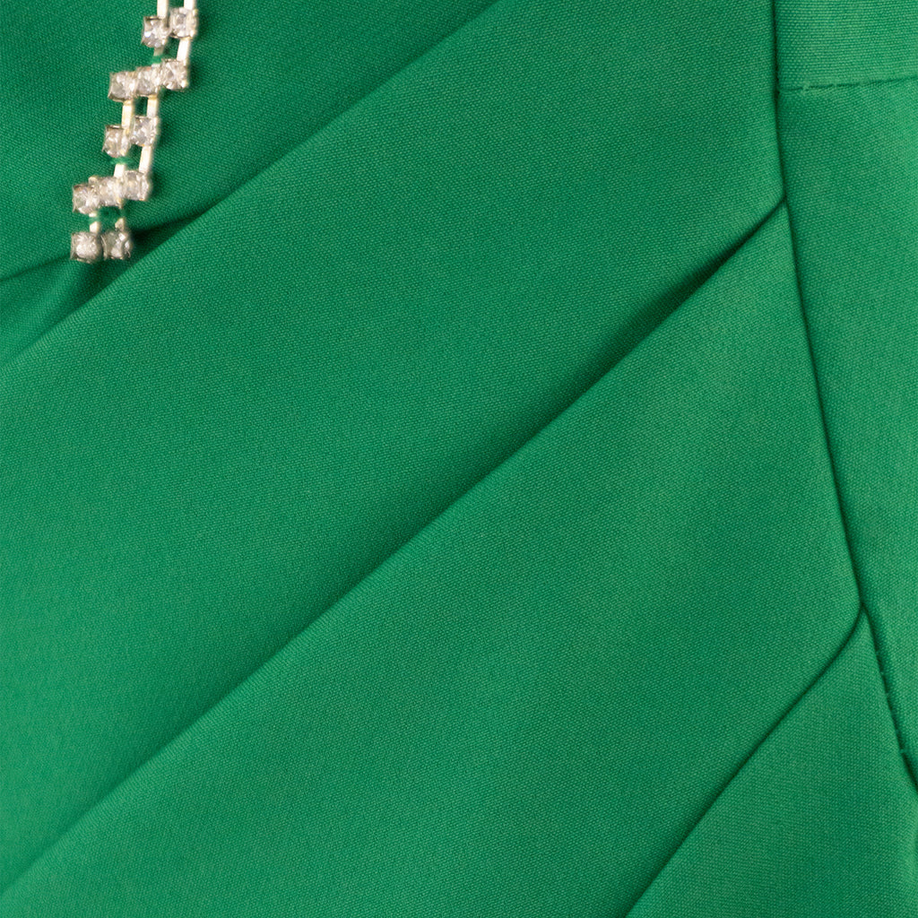 Corset Midi Dress with Rhinestones — Elegance in Motion