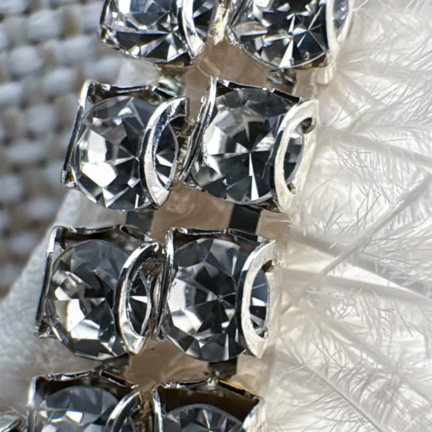 Elegant White Midi Dress with Feathers and Slit