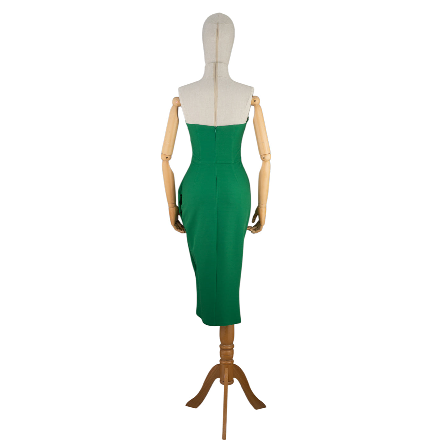 Corset Midi Dress with Rhinestones — Elegance in Motion