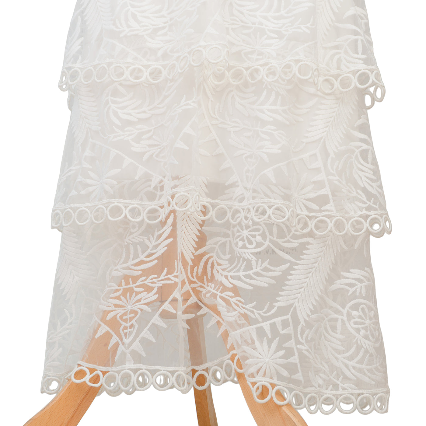 White Tiered Lace Maxi Dress β Fresh, Light & Graceful