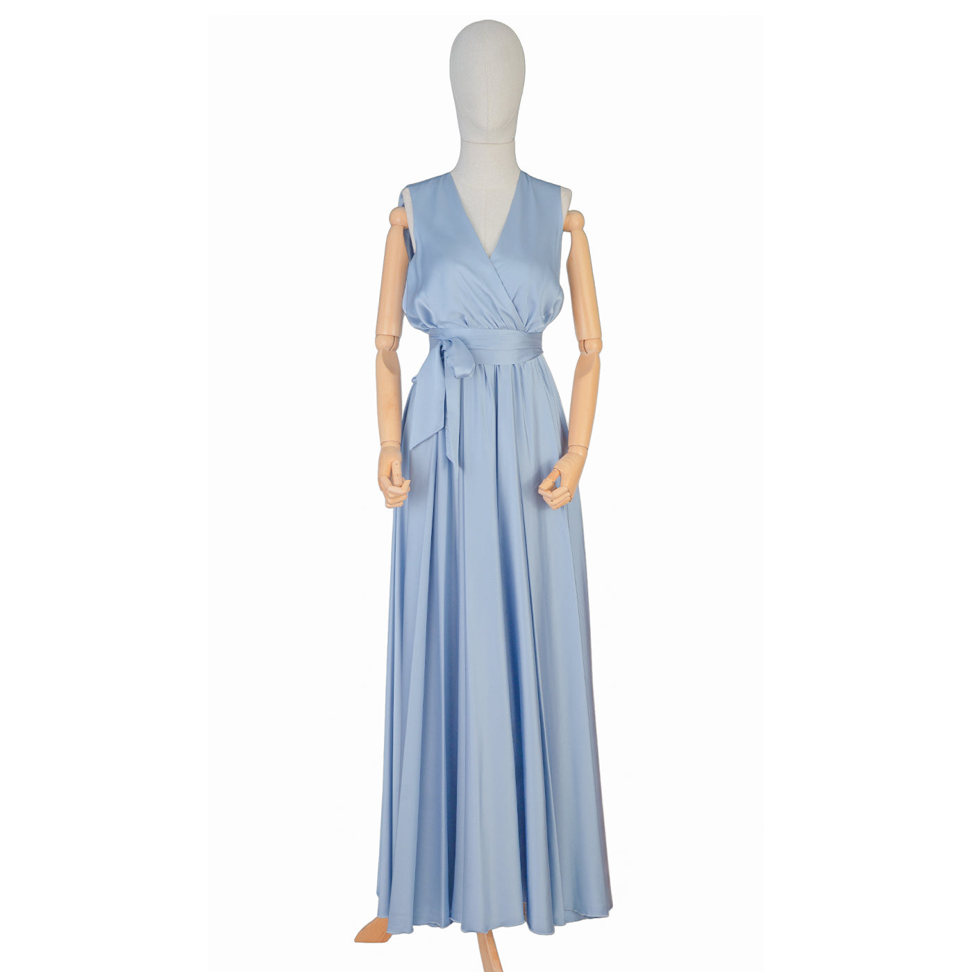 Sky Blue Sleeveless Maxi Dress – Light, Graceful &amp; Elegant