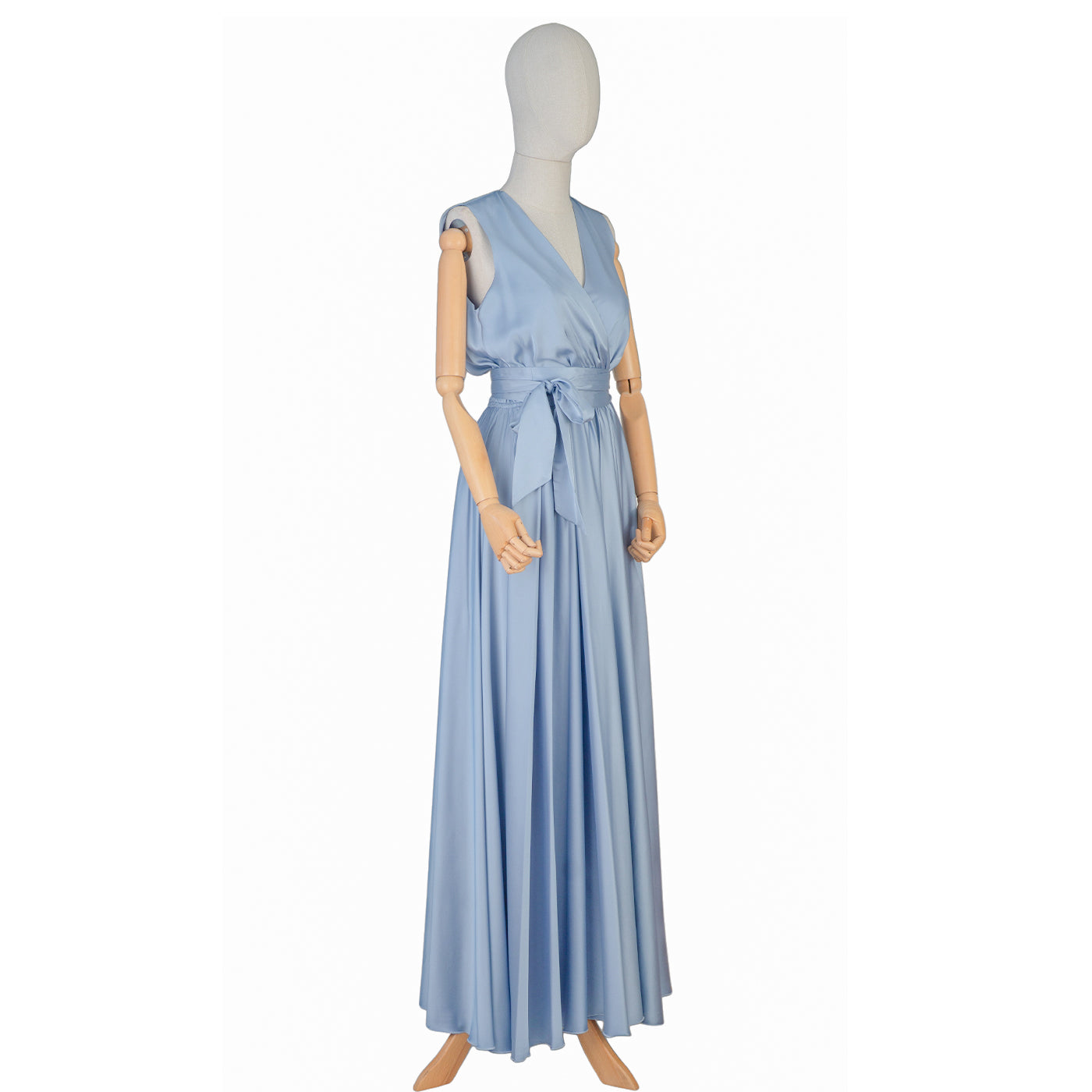 Sky Blue Sleeveless Maxi Dress – Light, Graceful &amp; Elegant