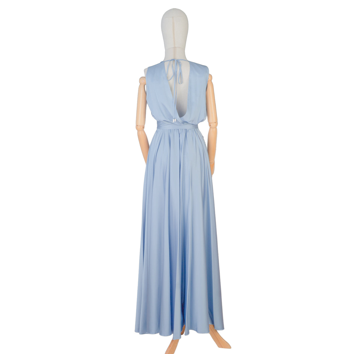Sky Blue Sleeveless Maxi Dress – Light, Graceful &amp; Elegant