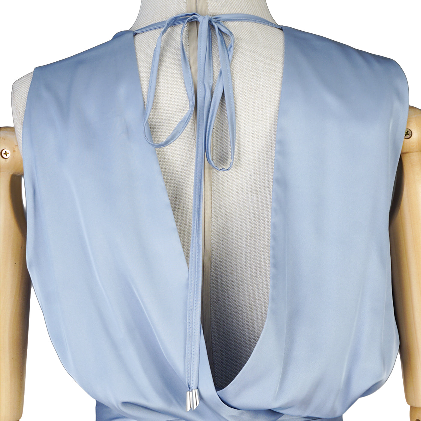 Sky Blue Sleeveless Maxi Dress – Light, Graceful & Elegant