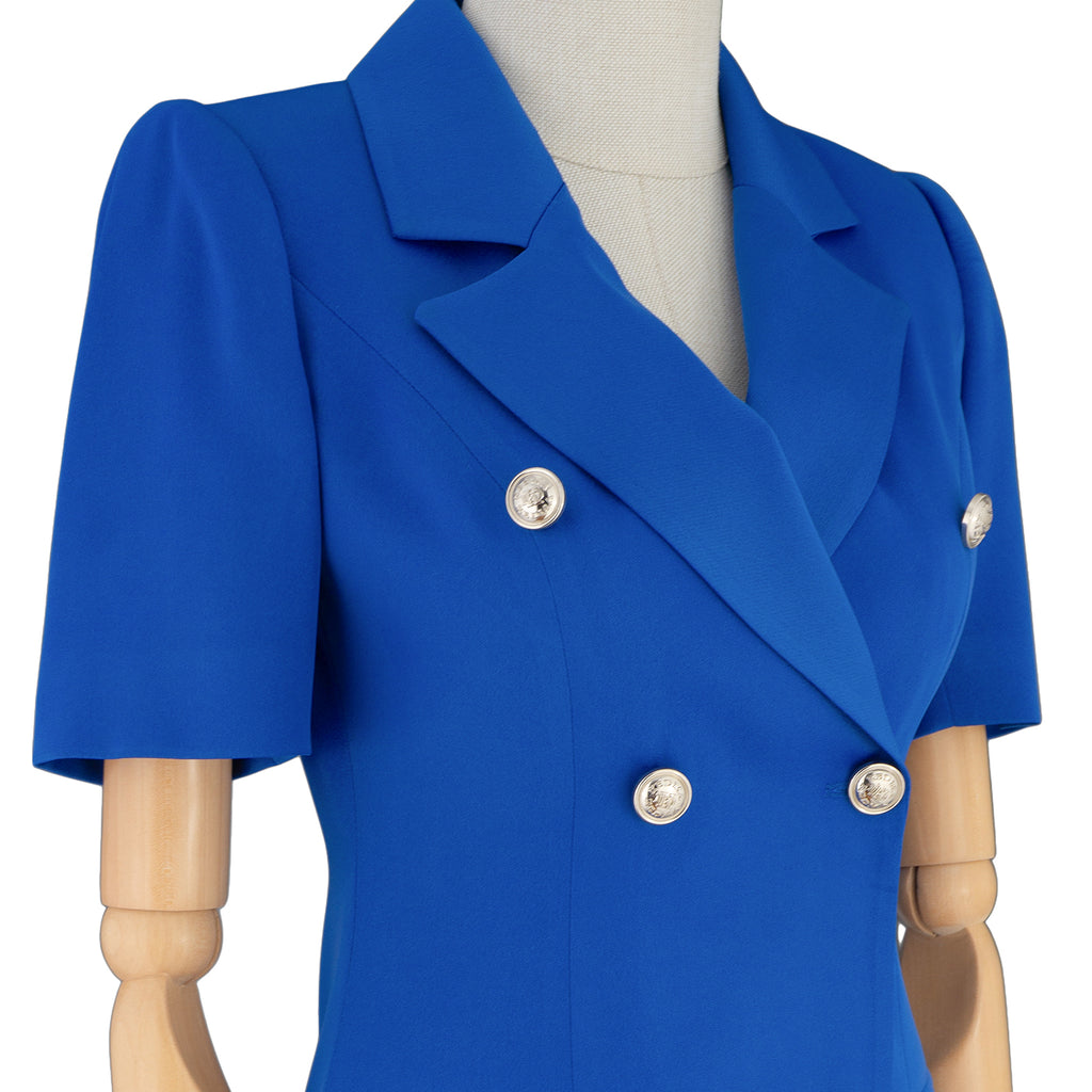 Royal Blue Maxi Blazer Dress – Bold, Tailored &amp; Timeless