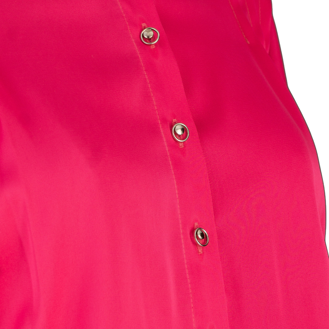 Hot Pink Ruffled Mini Dress with Lace – Bold & Feminine Charm