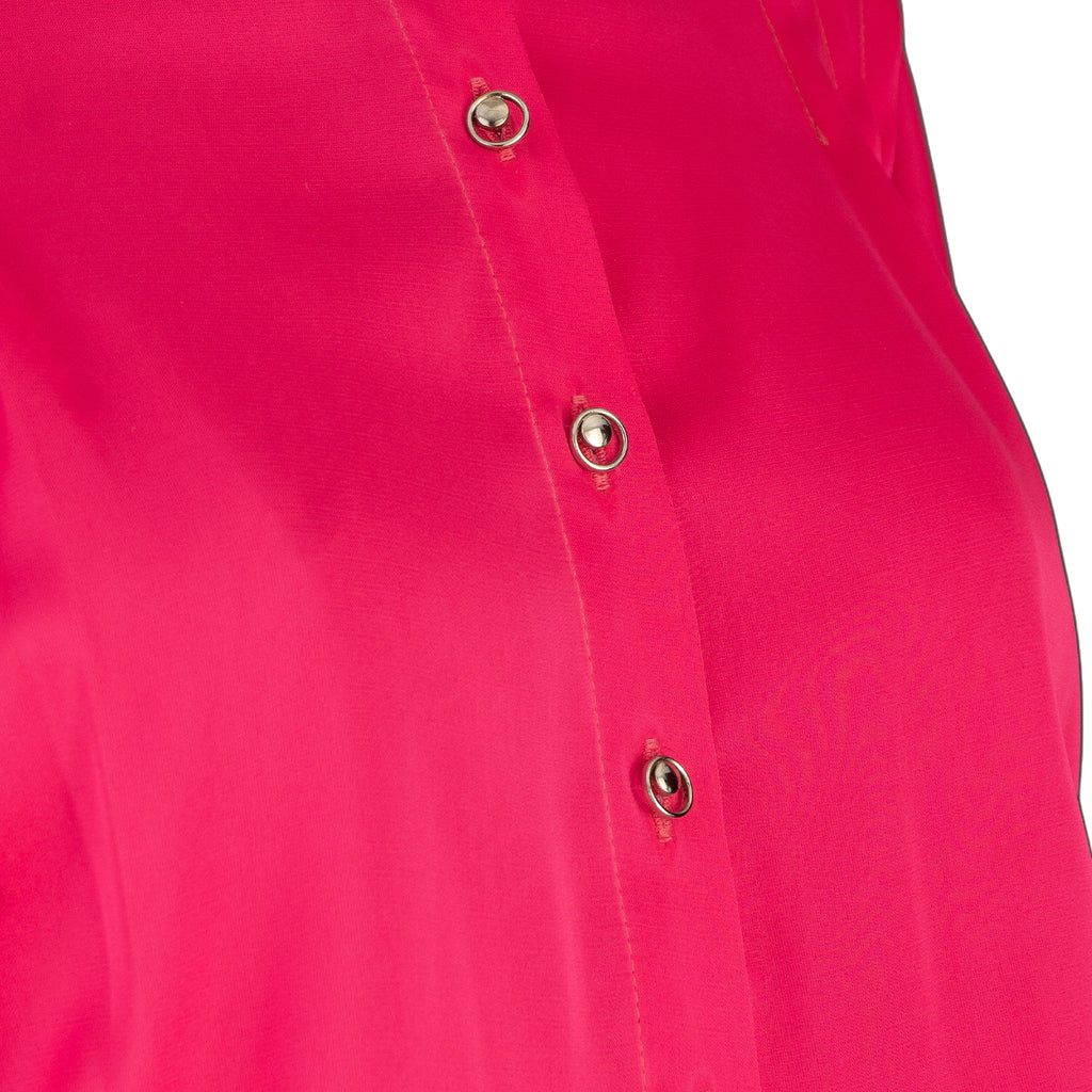 Hot Pink Ruffled Mini Dress with Lace – Bold &amp; Feminine Charm