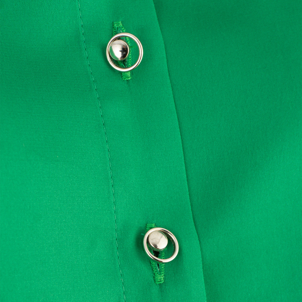 Green Ruffled Mini Dress with Lace Details – Playful &amp; Feminine