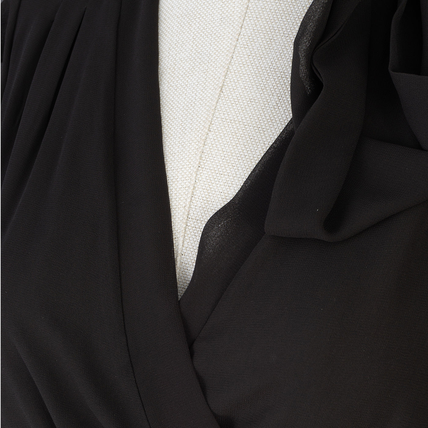 Black Chiffon Cold-Shoulder Dress – Drama & Elegance Combined