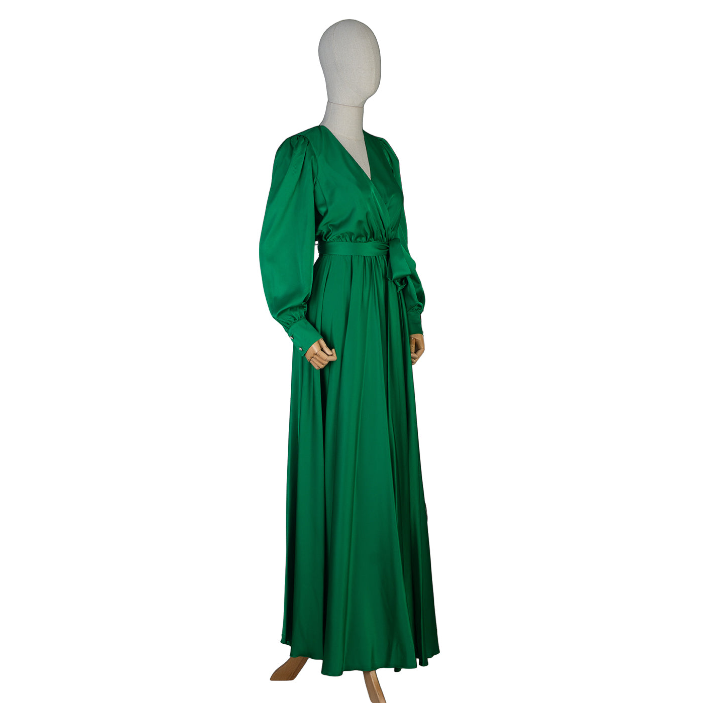 Green Wrap Maxi Dress – Elegance &amp; Comfort