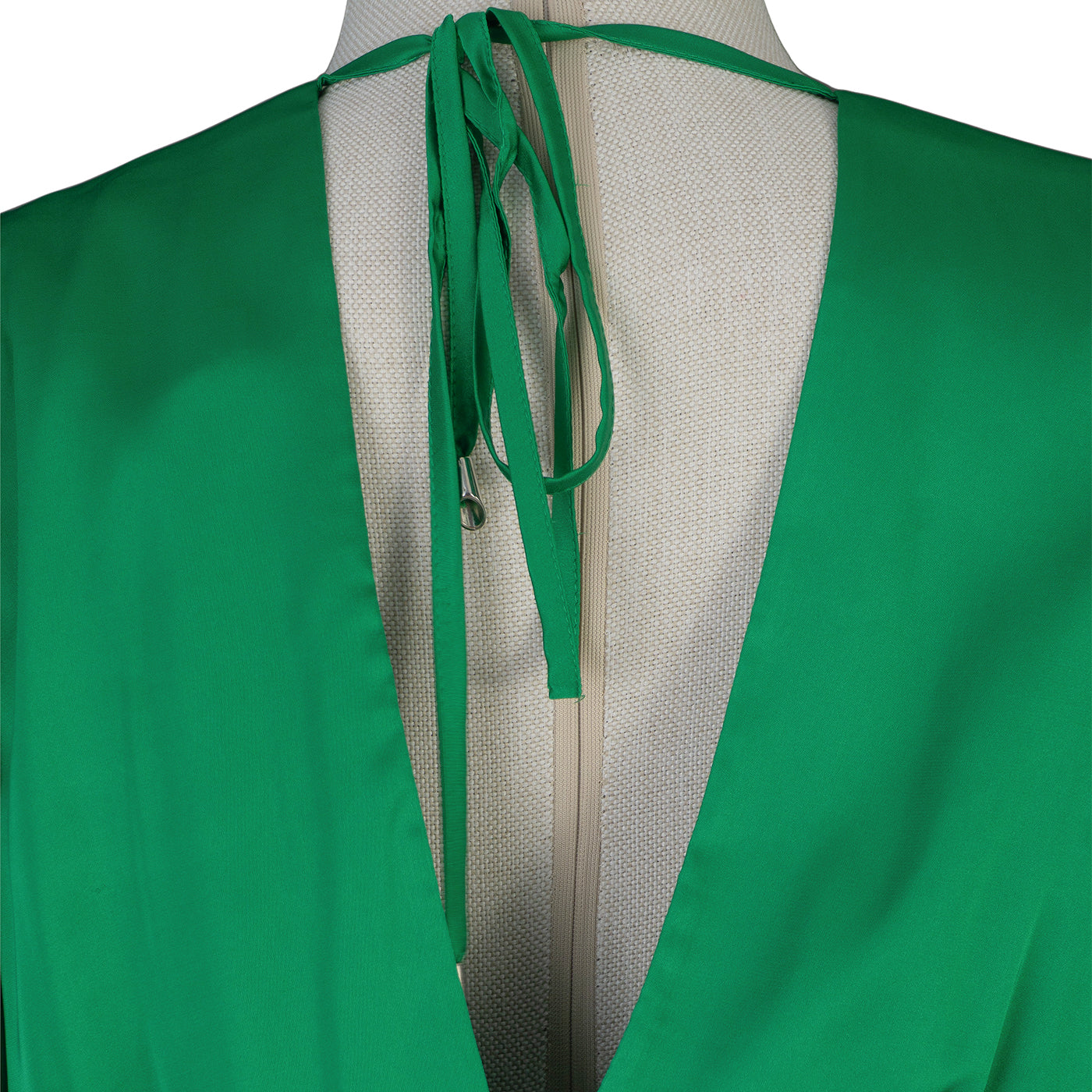 Emerald Green Wrap Maxi Dress – Elegant Flow in Every Step