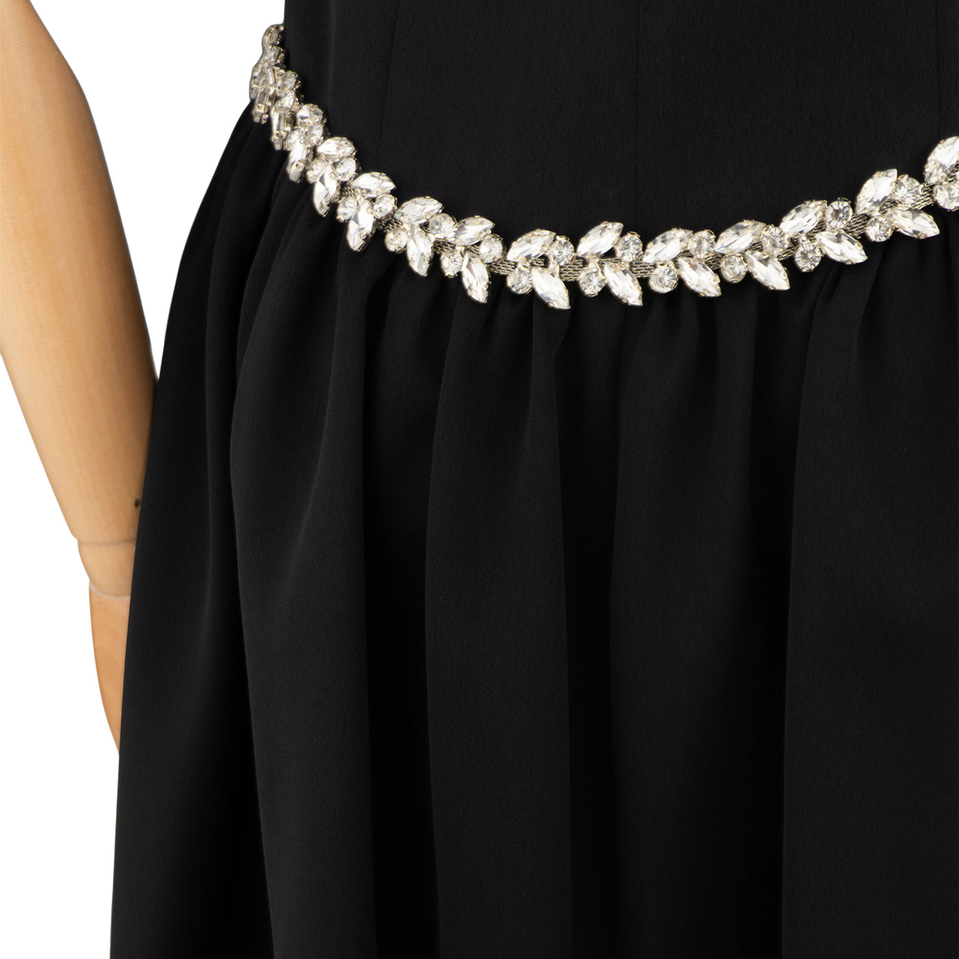 Black Short Dress with Pearl Details – Classic Meets Chic