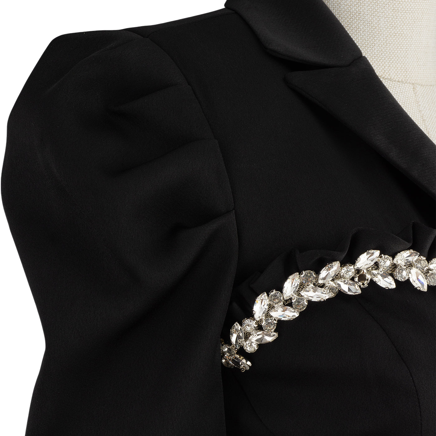 Black Short Dress with Pearl Details – Classic Meets Chic