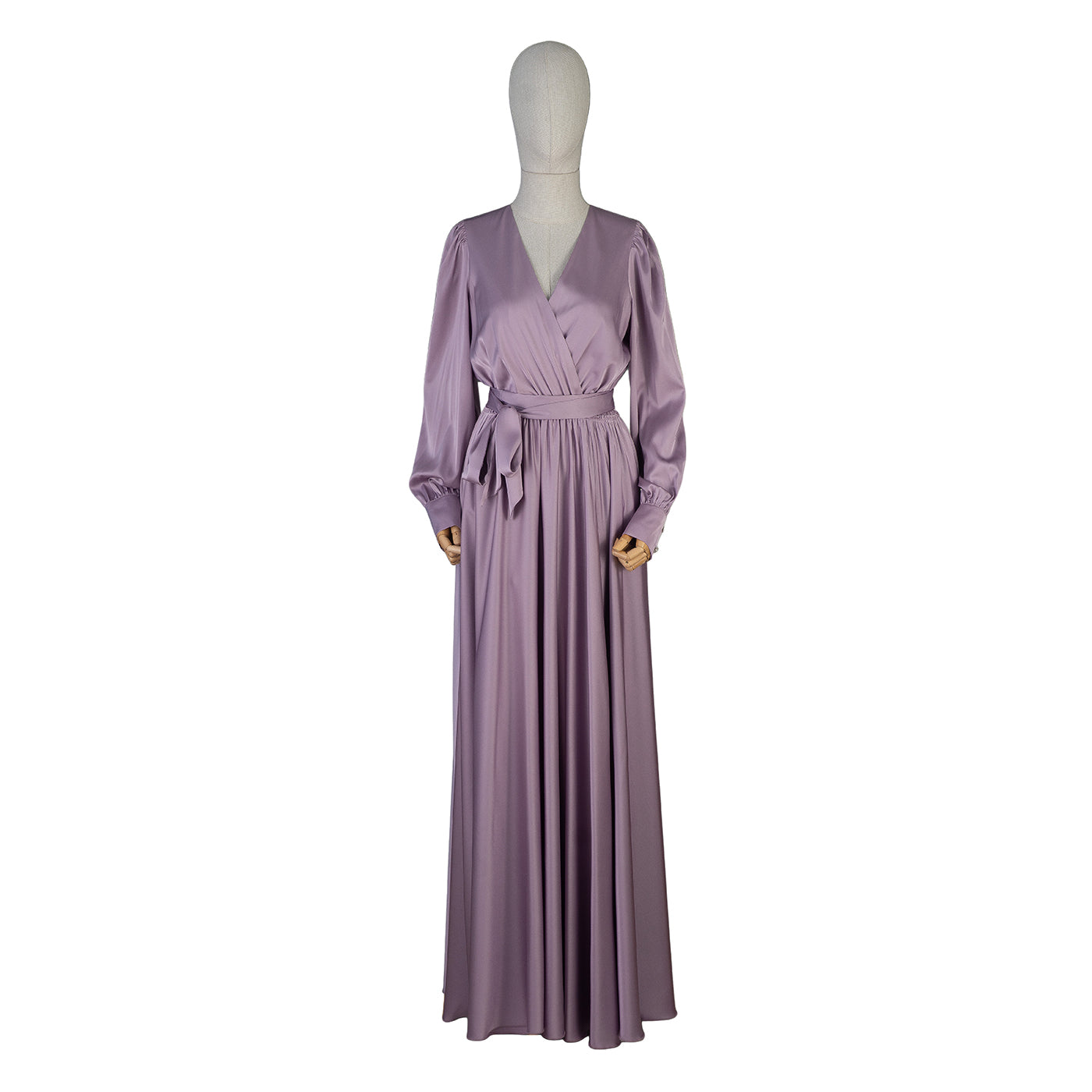 Lilac Wrap Maxi Dress – Effortless Elegance