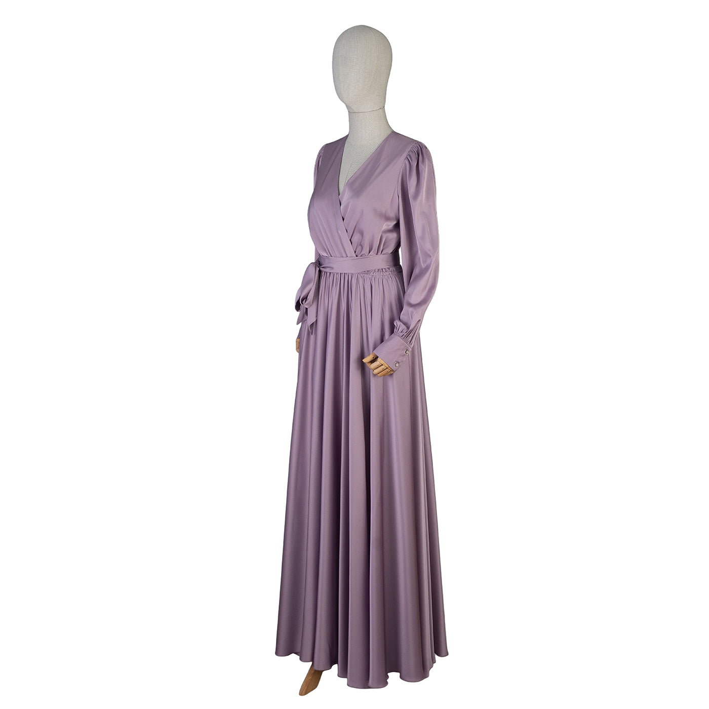 Lilac Wrap Maxi Dress – Effortless Elegance