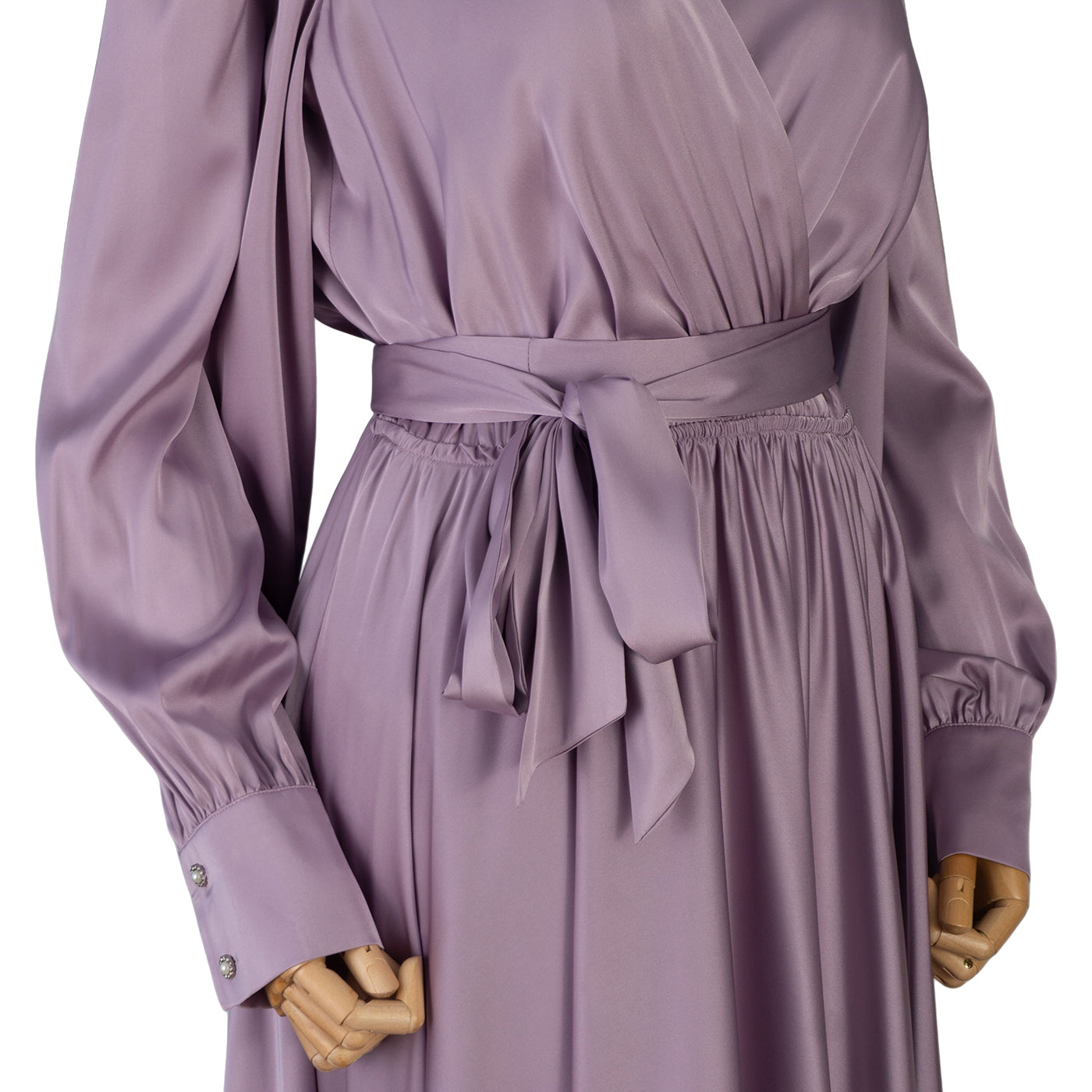 Lilac Wrap Maxi Dress – Effortless Elegance
