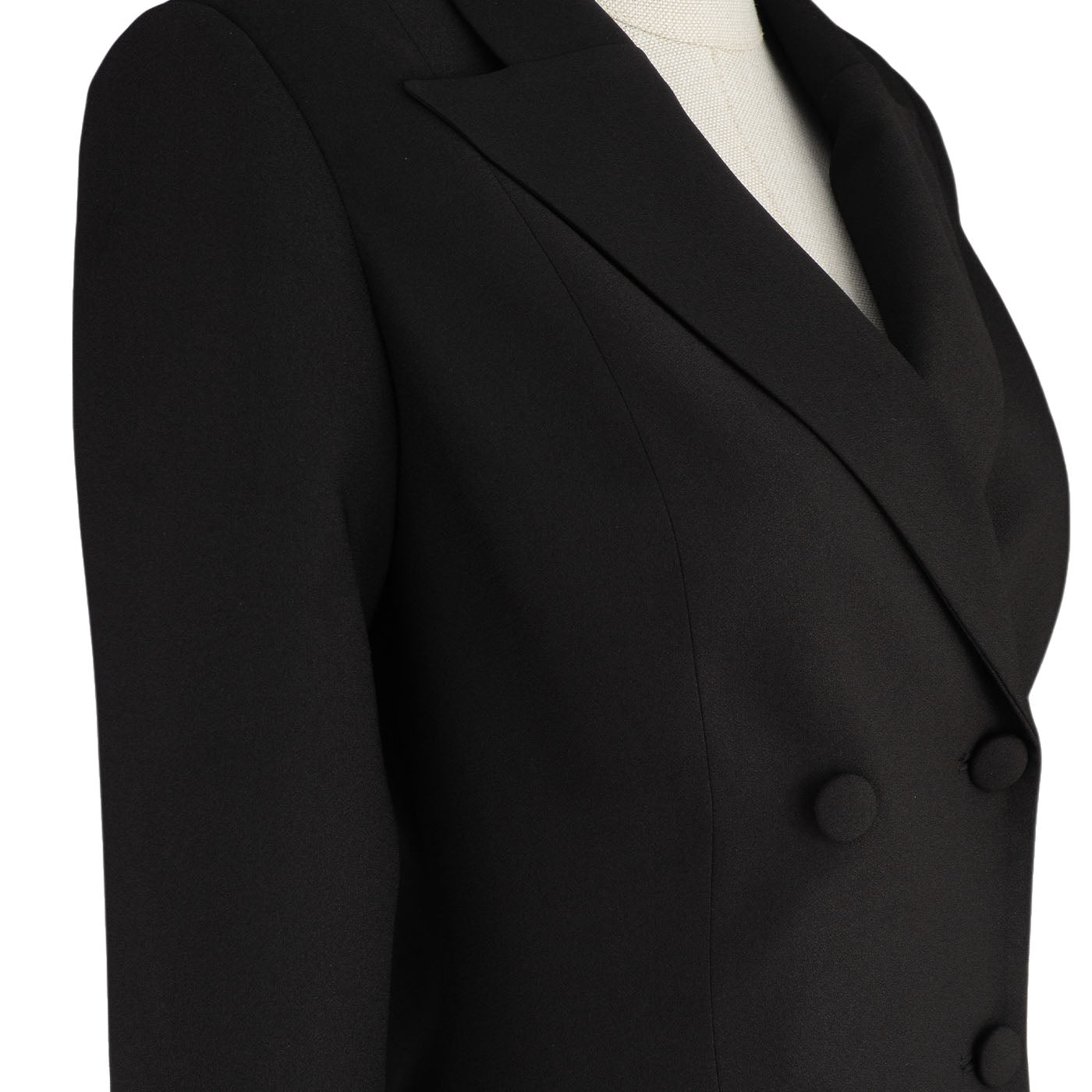 Black &amp; White Pleated Blazer Dress – Sharp Elegance with a Twist