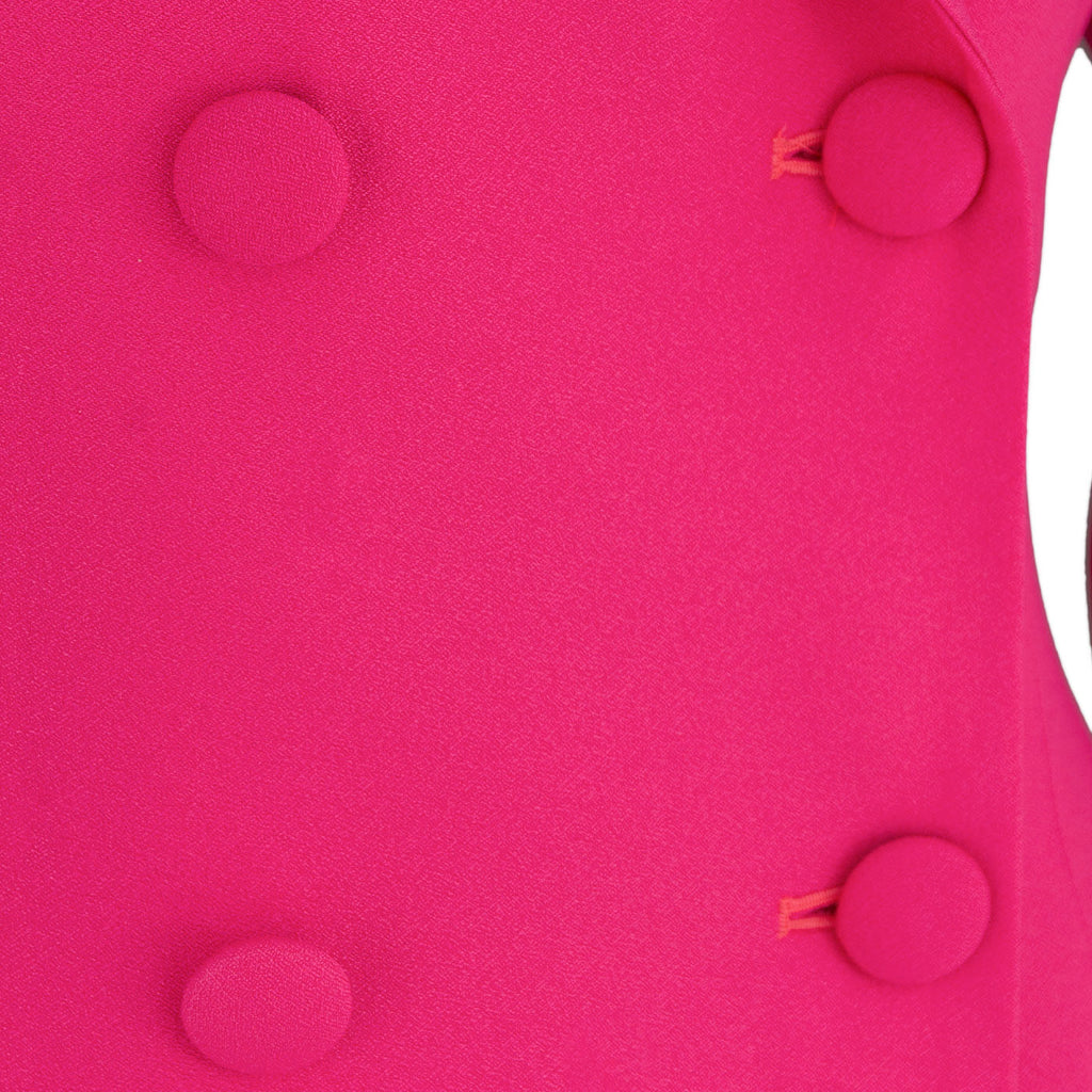 Fuchsia Pleated Blazer Dress – Power &amp; Grace in Every Detail
