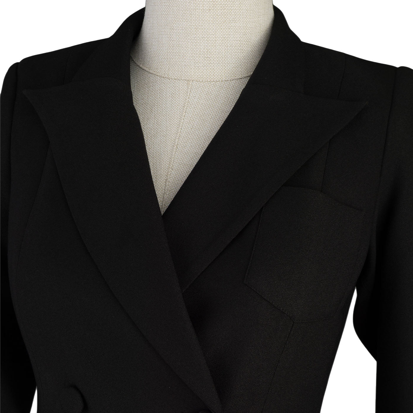 Black Pleated Blazer Dress – Minimal Elegance for Power Looks