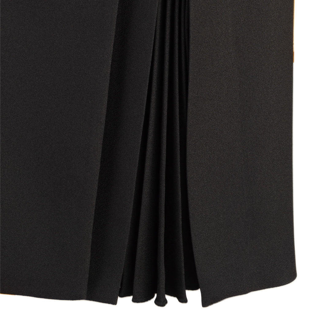 Black Pleated Blazer Dress – Minimal Elegance for Power Looks