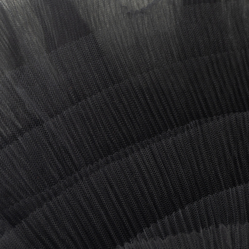 Statement Black Dress with Dramatic Tulle Detail