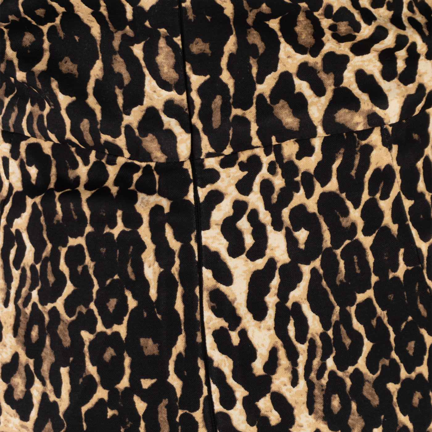 Leopard Print Dress with Puffy Black Sleeves