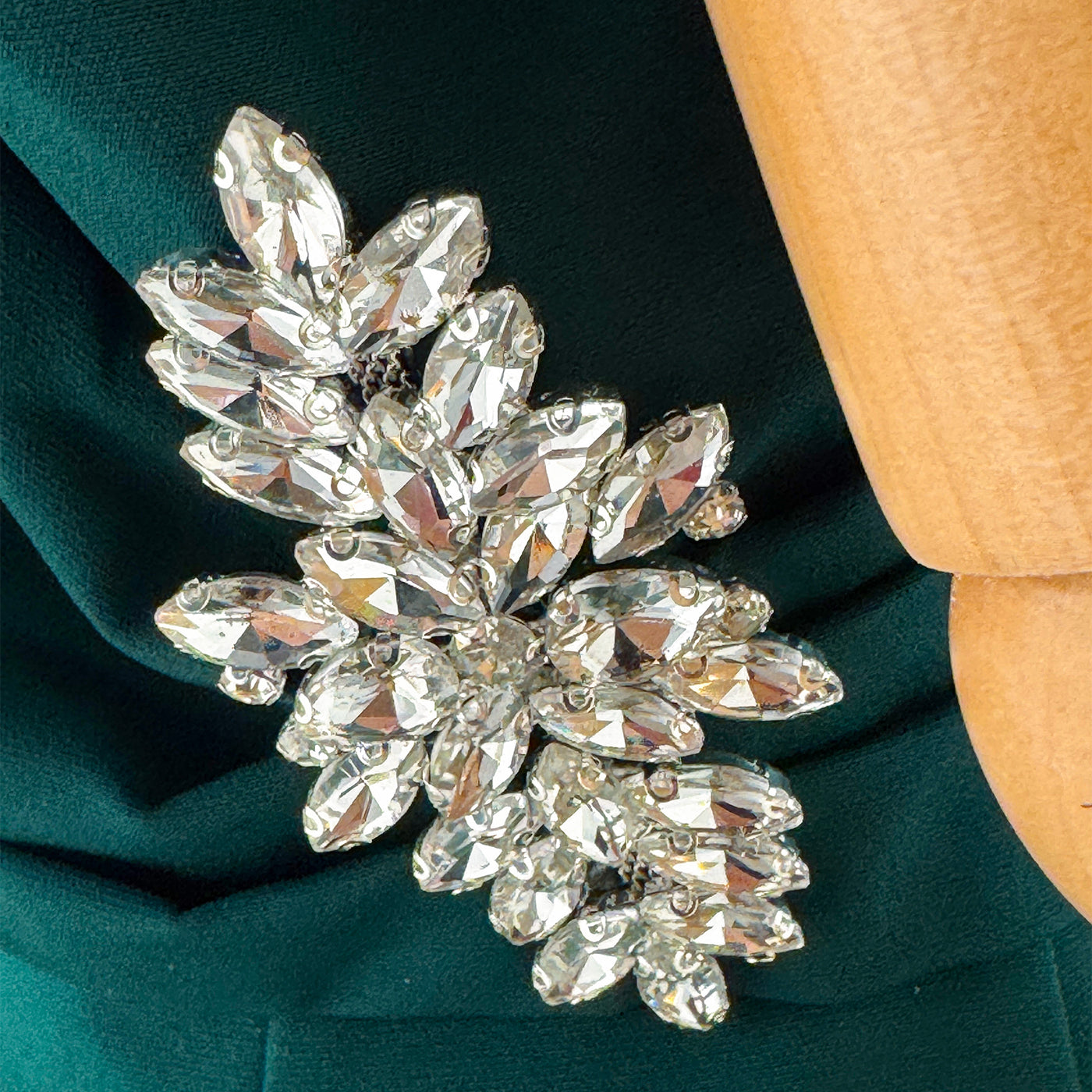 β¨ Elegant Draped Midi Dress with Embellished Neckline