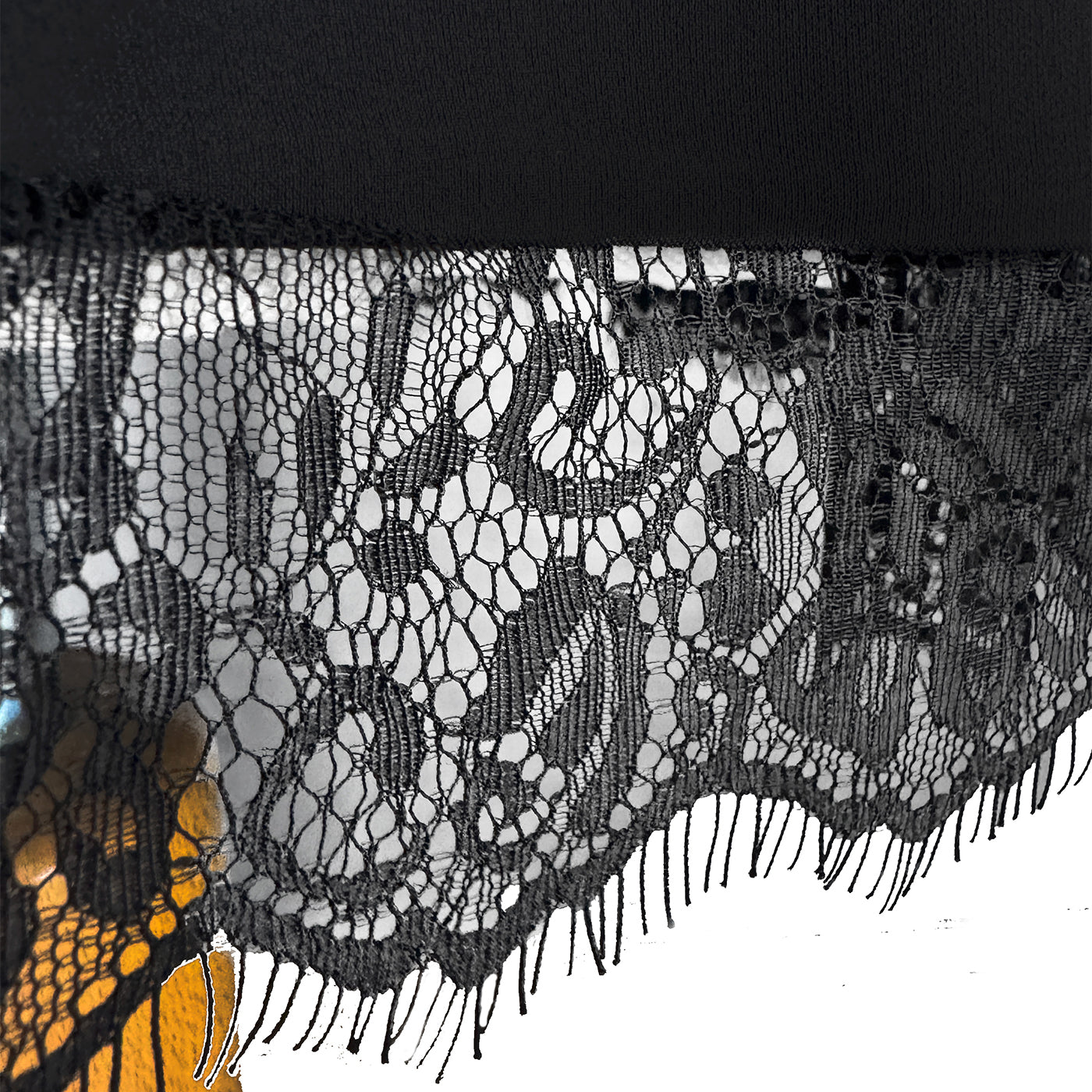 π« Elegant Black Dress with Lace Sleeves