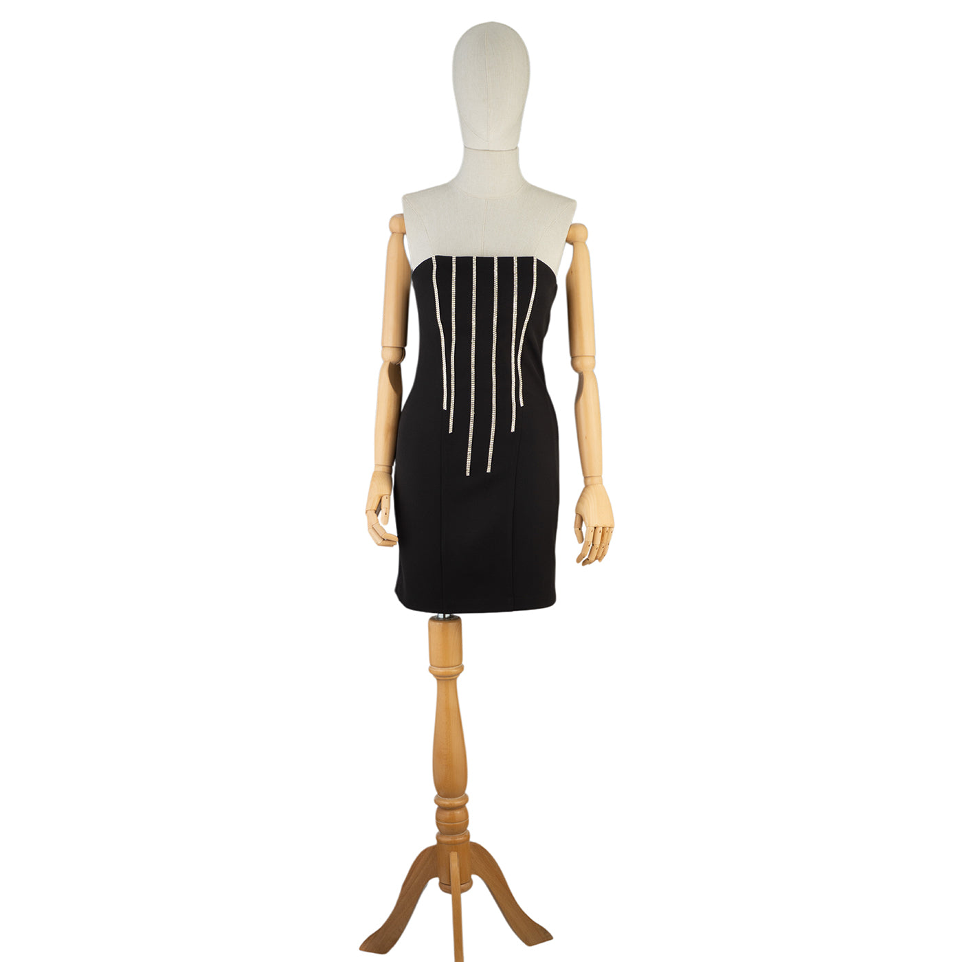 Pearl-Strand Mini Dress – Chic & Confident