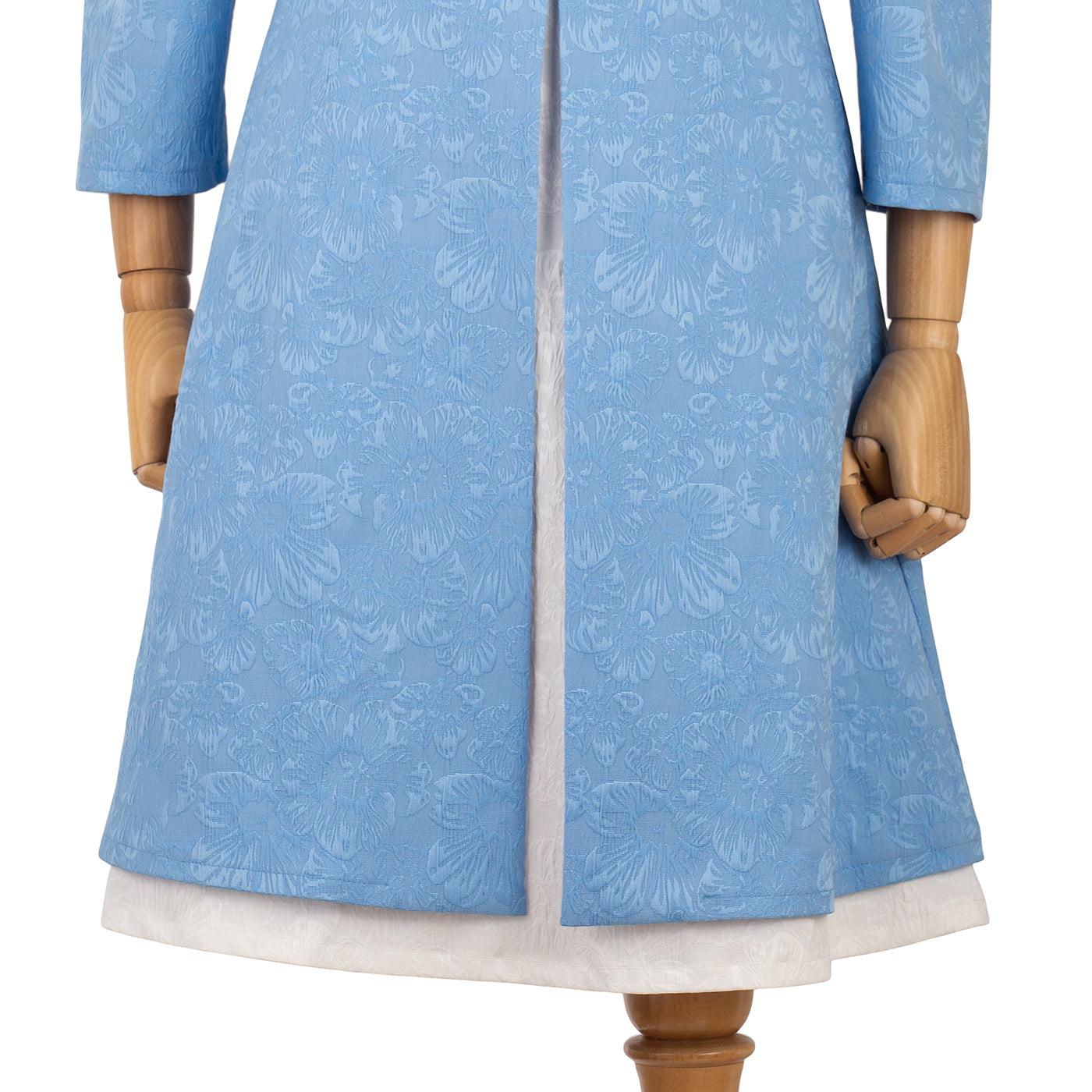 Square Neck Dress with Flared Skirt