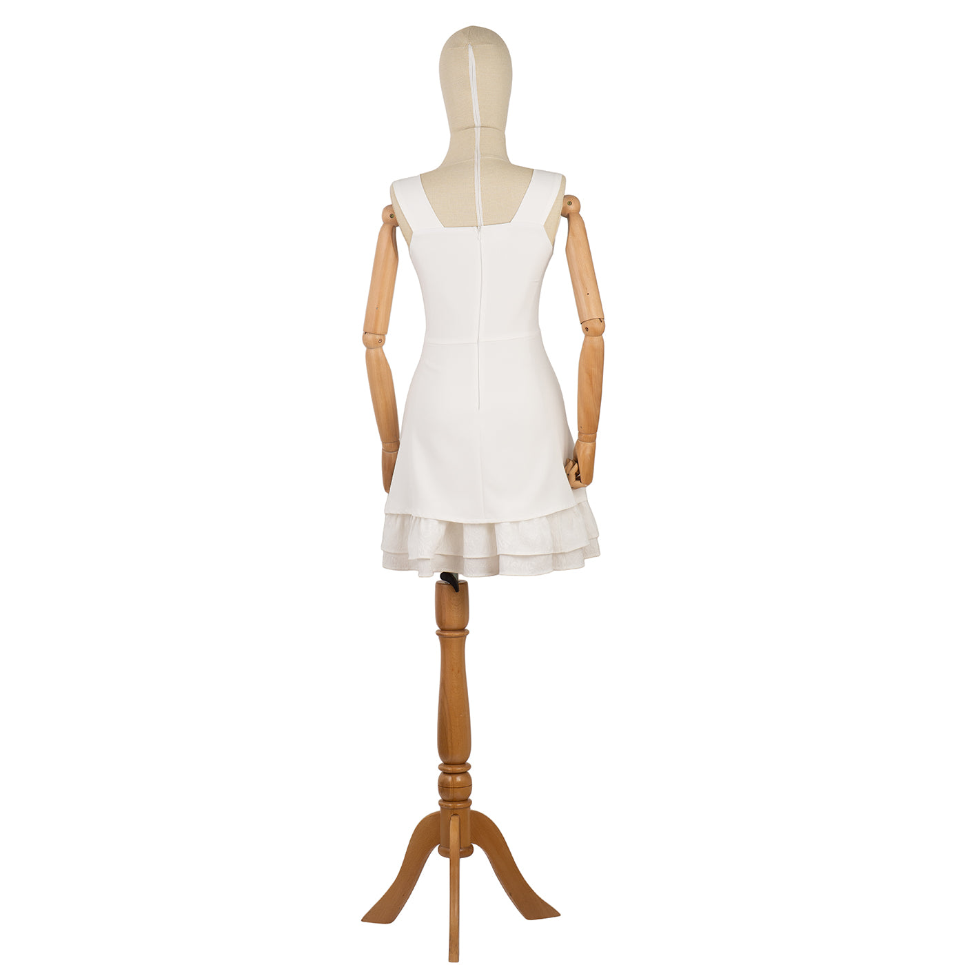 Strappy Dress with Layered Hem