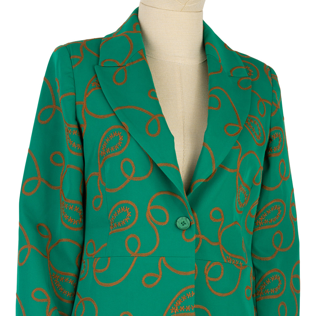 Women's Suit with Blazer and Wide-Leg Pants