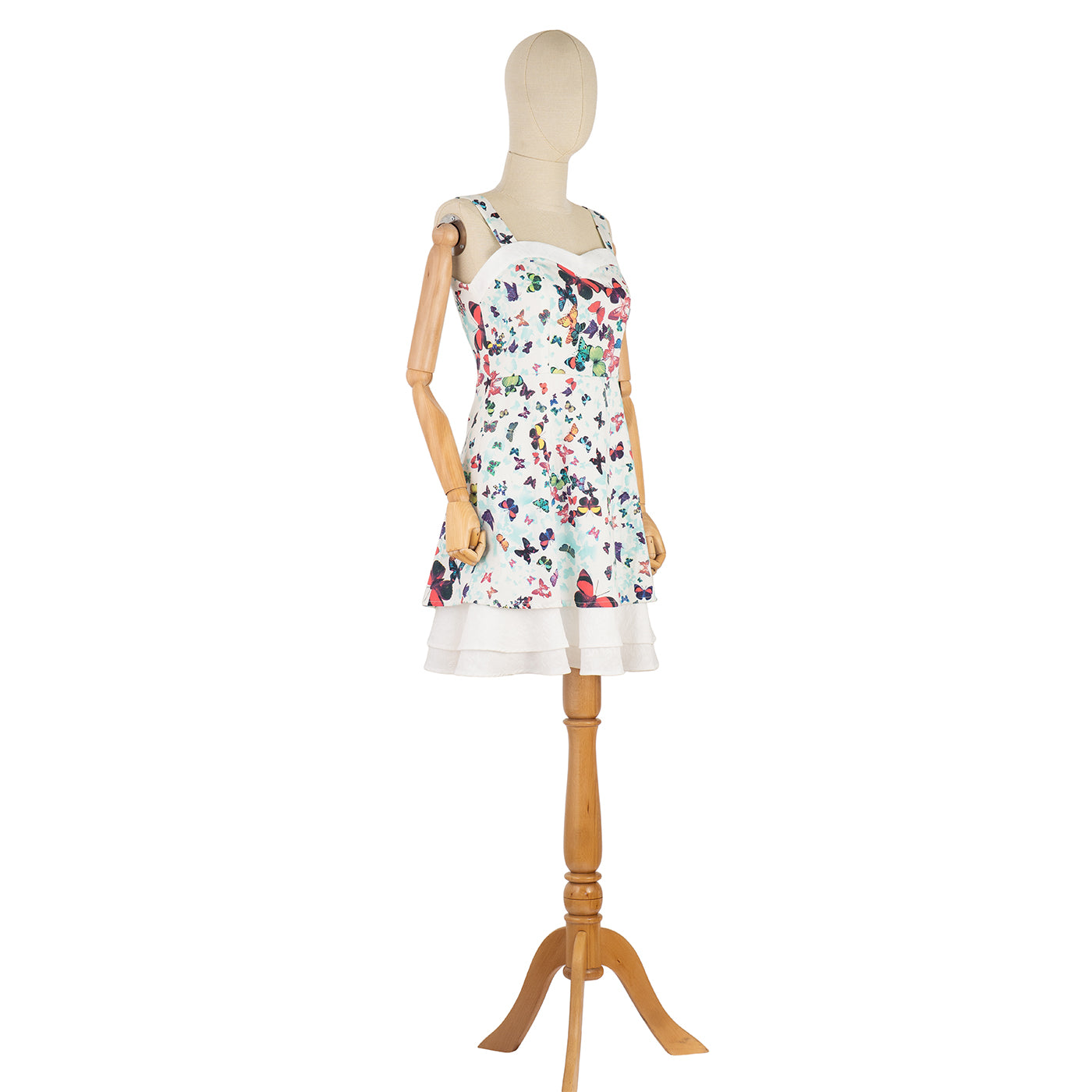 Summer Dress with Butterfly Print