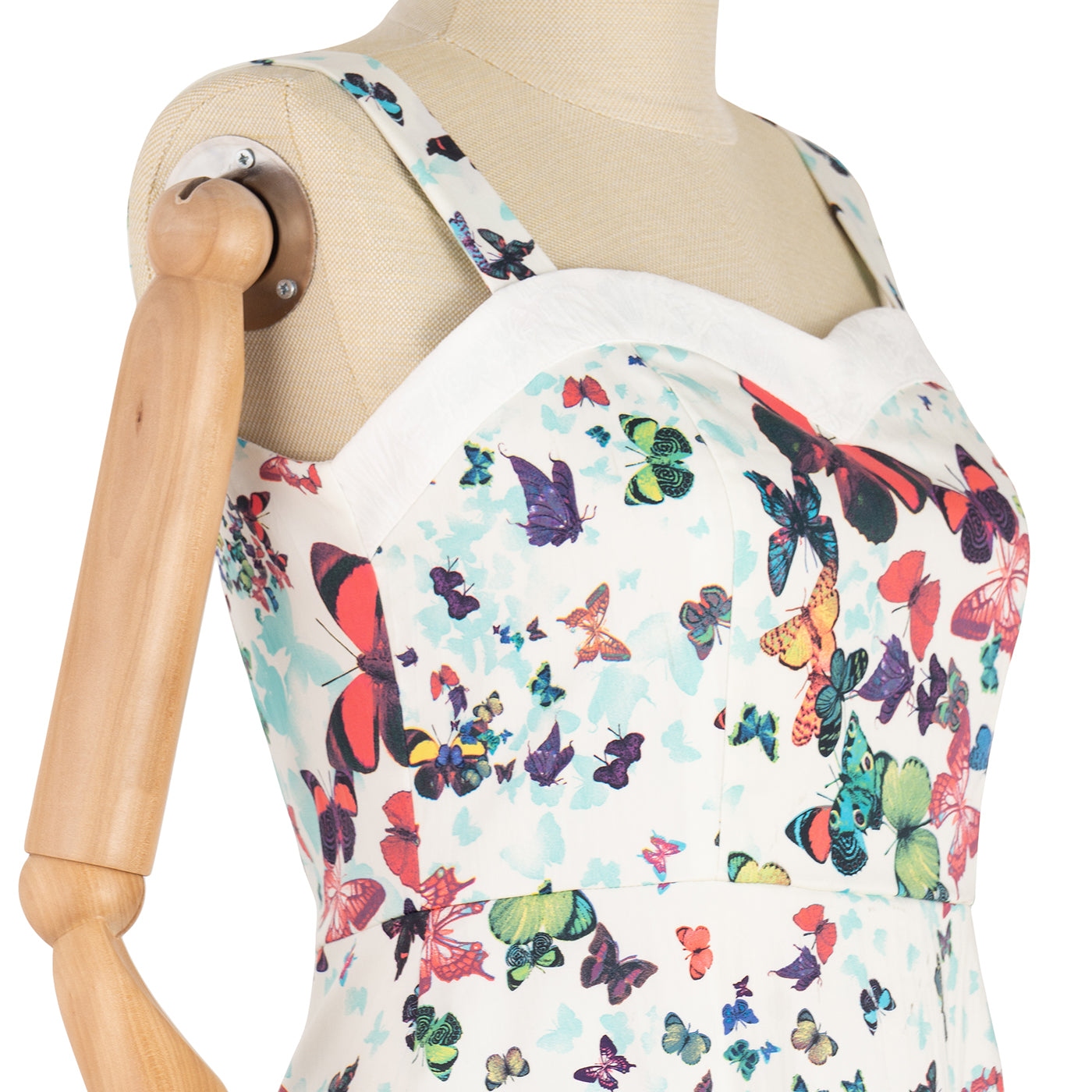 Summer Dress with Butterfly Print