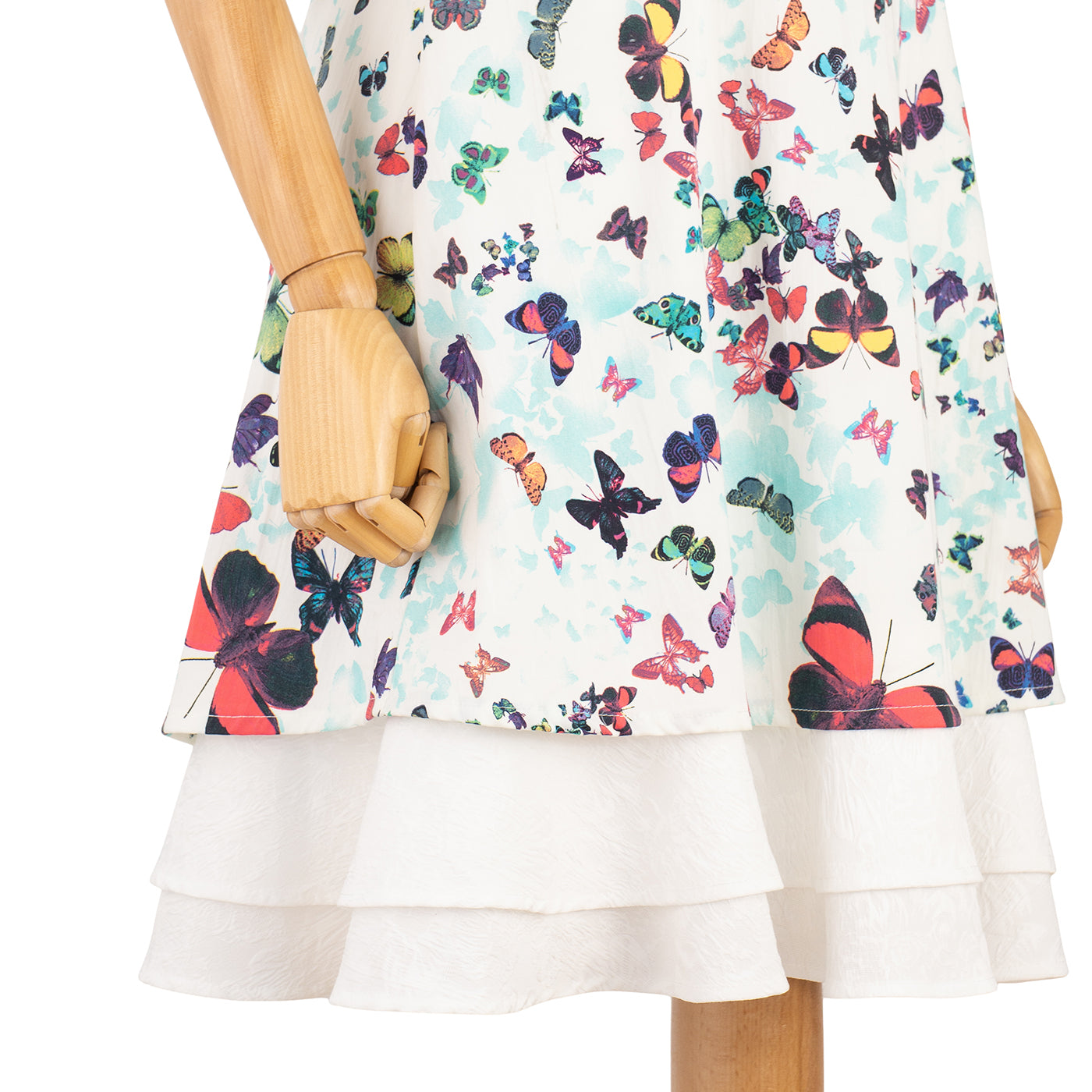 Summer Dress with Butterfly Print
