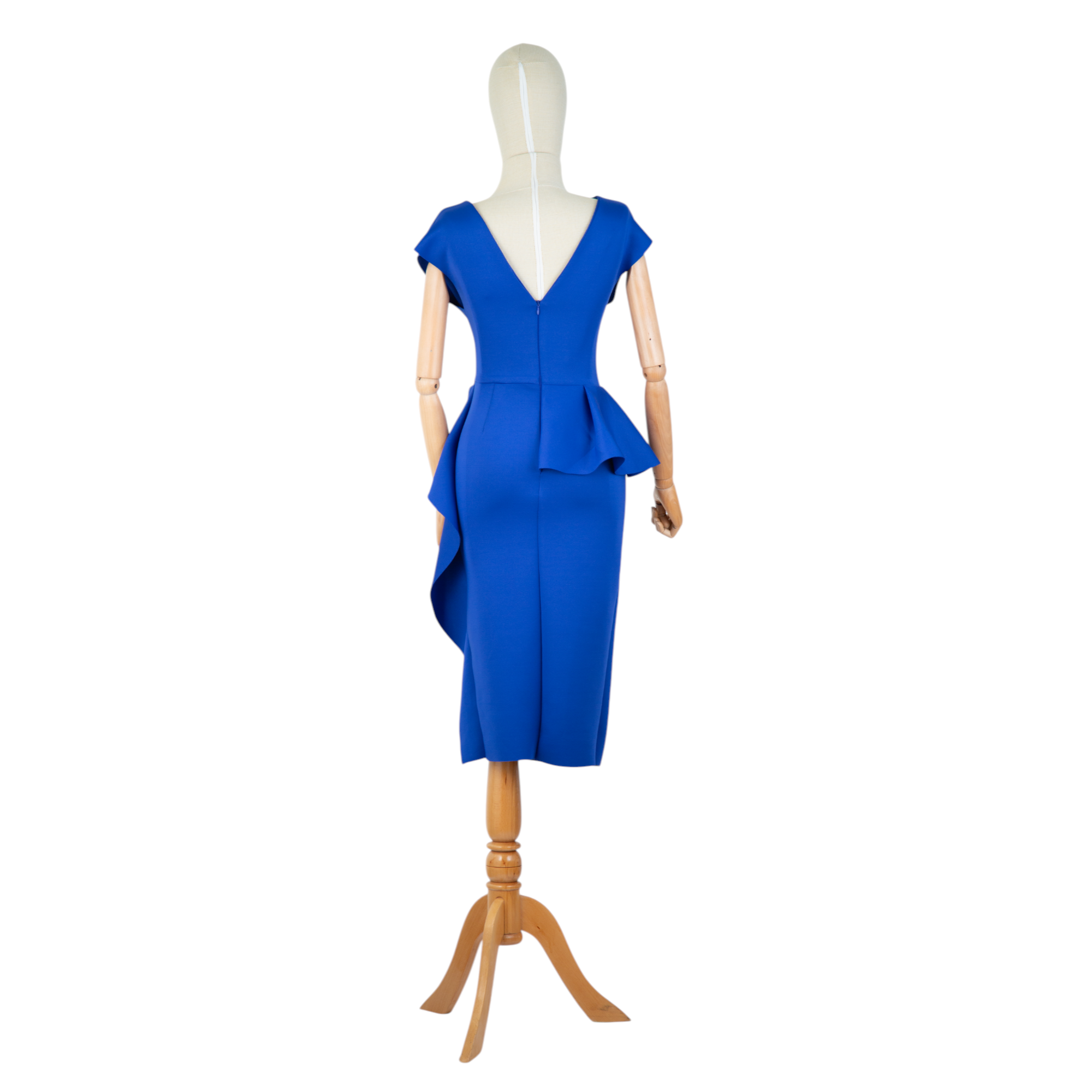 Royal Blue Sculpted Elegance Dress