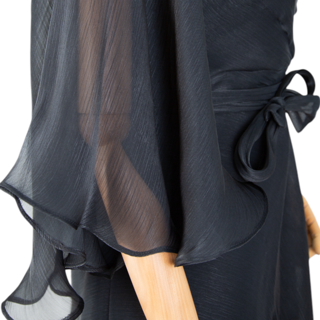 Black Chiffon Grace Dress
