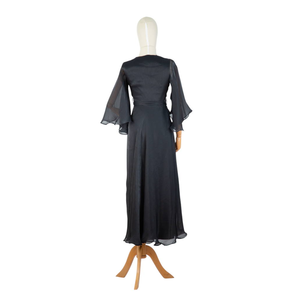Black Chiffon Grace Dress
