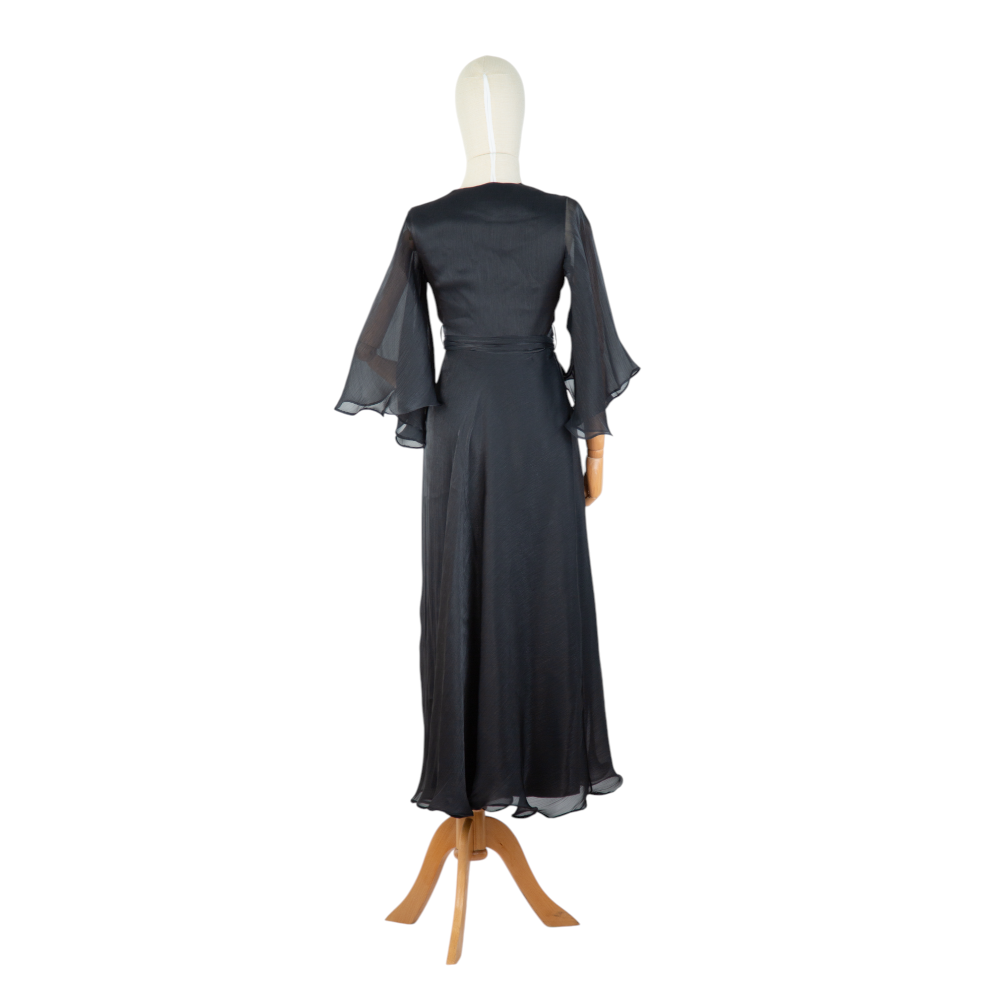 Black Chiffon Grace Dress