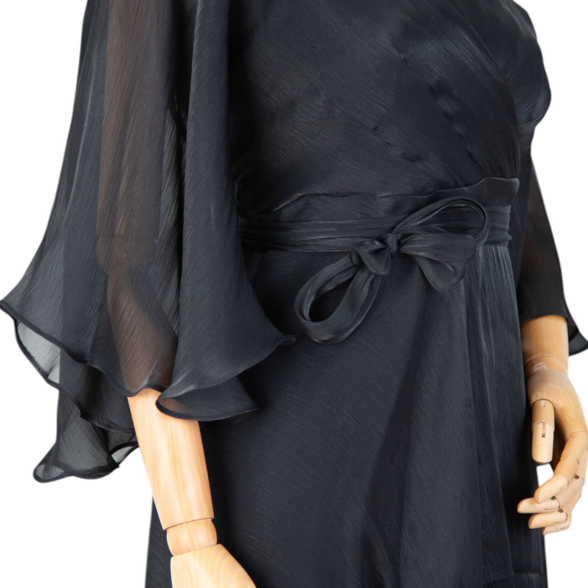 Black Chiffon Grace Dress