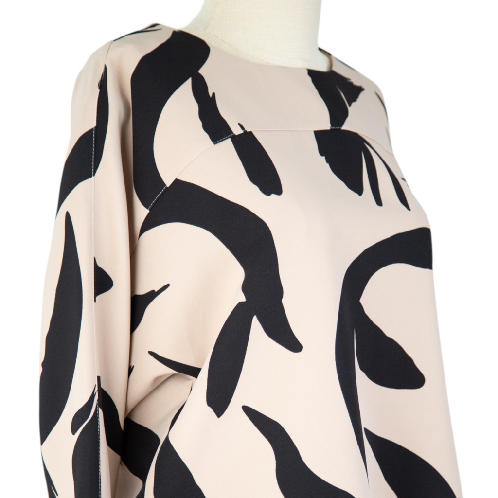 Abstract Elegance Printed Suit