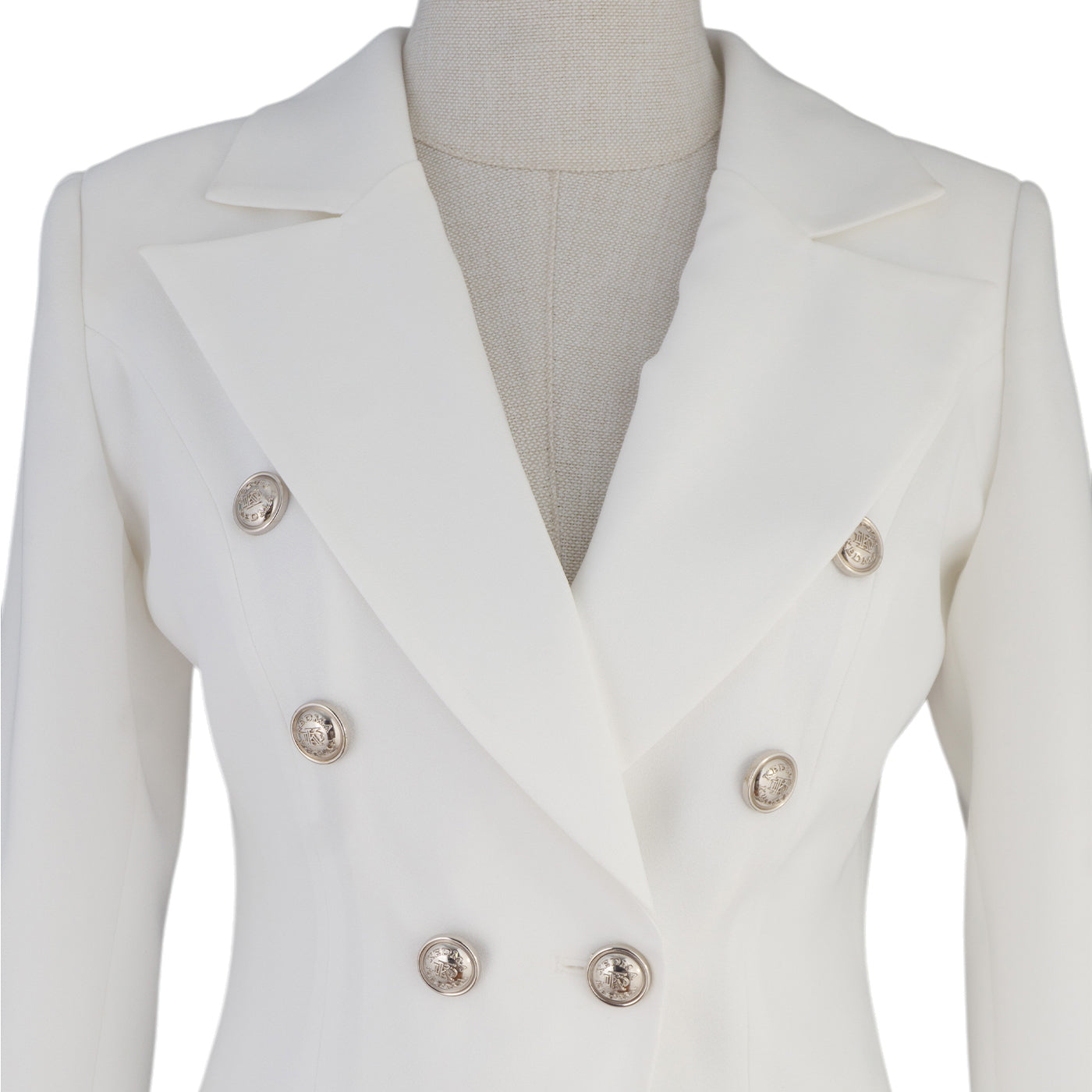 White Suit with Pearl Buttons – Timeless Elegance