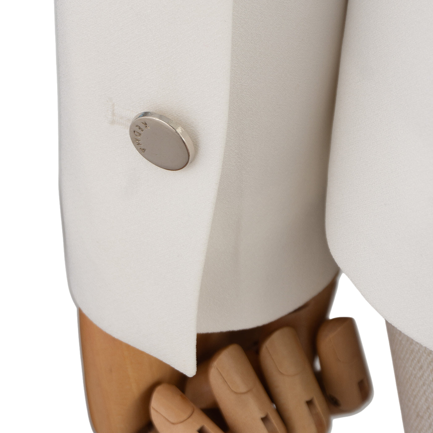 Ivory Suit with Statement Buttons – Understated Elegance