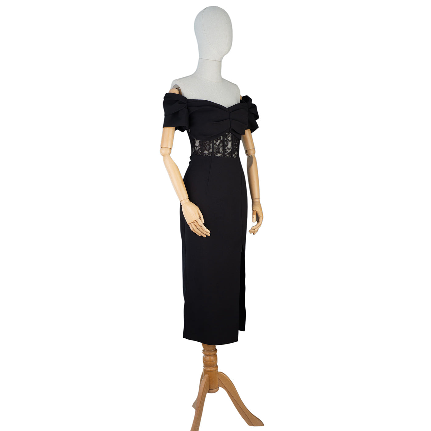 Off-Shoulder Lace Bodycon Dress