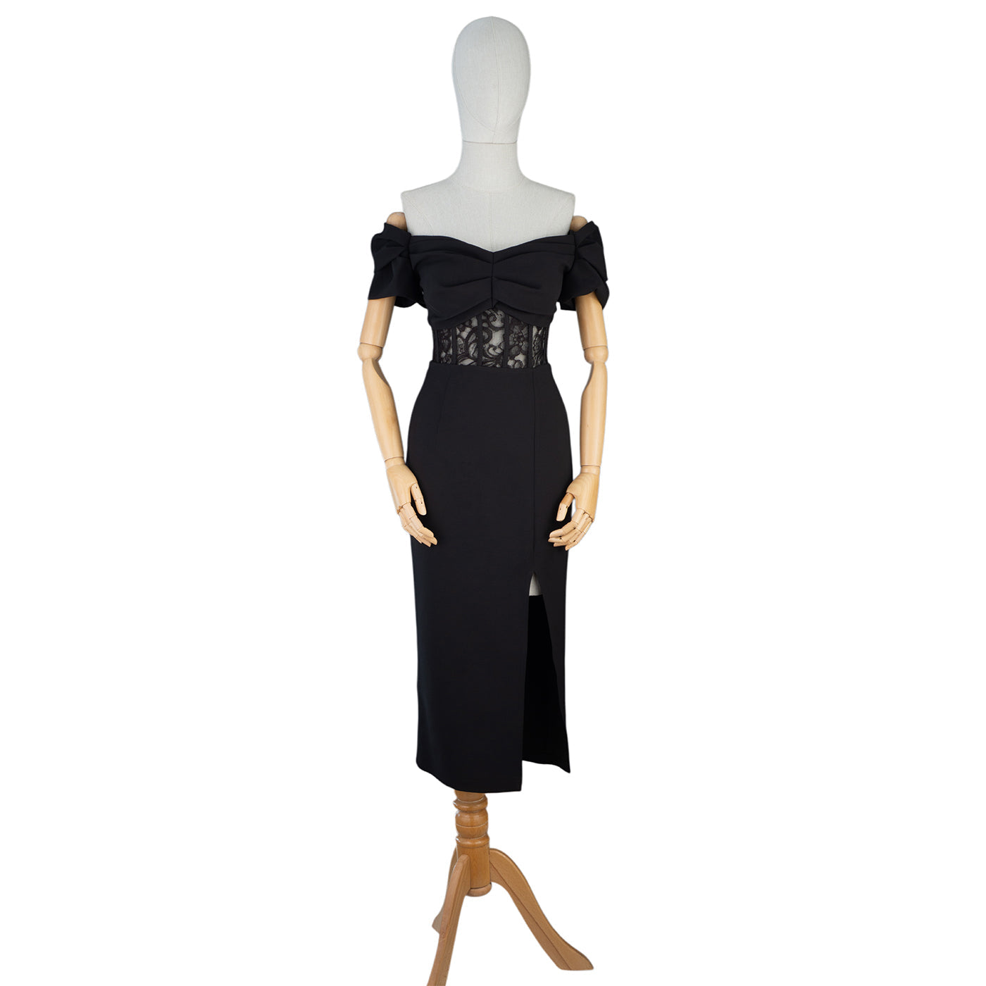 Off-Shoulder Lace Bodycon Dress