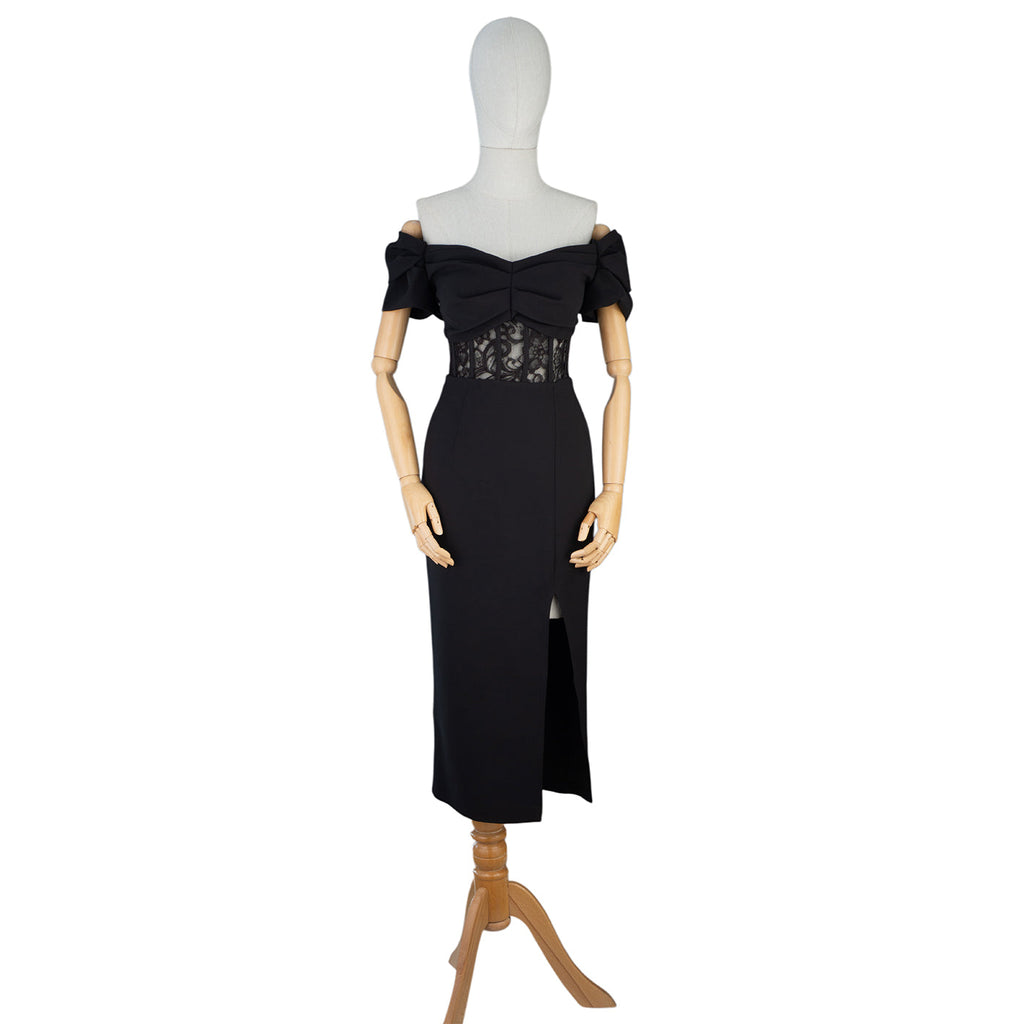Off-Shoulder Lace Bodycon Dress