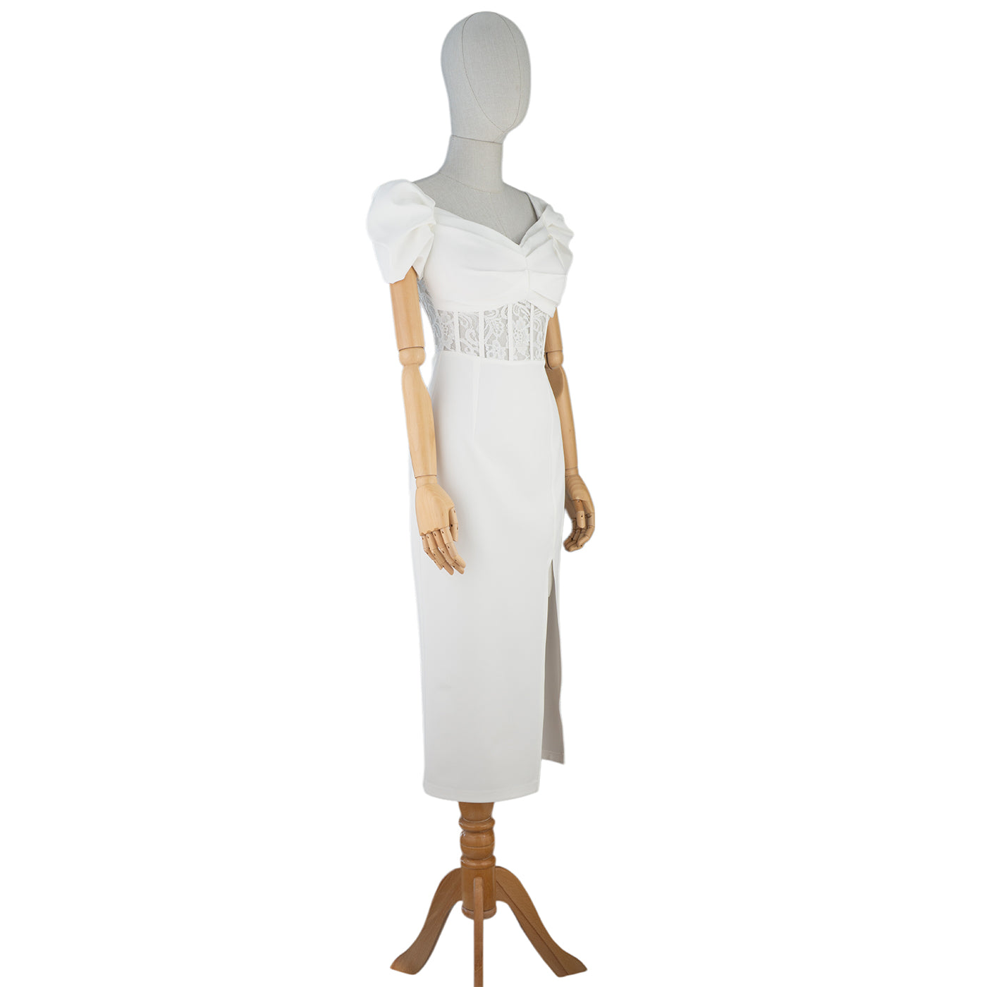 Off-Shoulder Lace Dress – Timeless Elegance