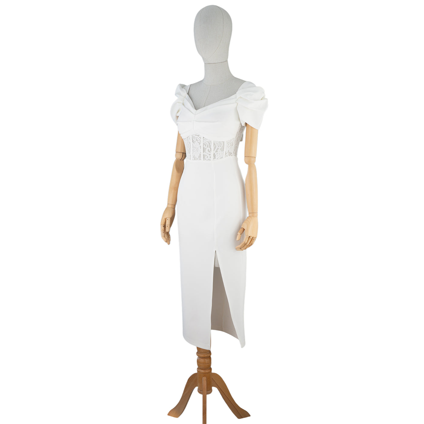 Off-Shoulder Lace Dress – Timeless Elegance