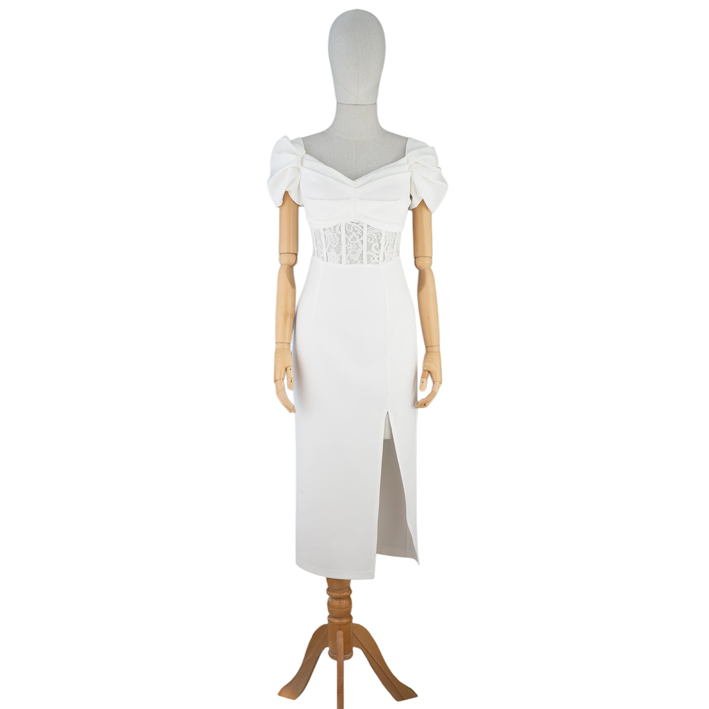 Off-Shoulder Lace Dress – Timeless Elegance